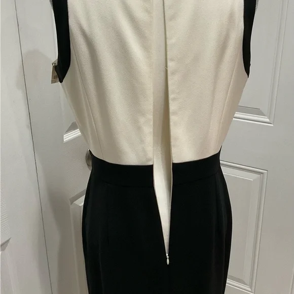 🌱NWT Talbots Women’s Maxi Black/White Shoulders Bows Details, Size 6 - Picture 6 of 13